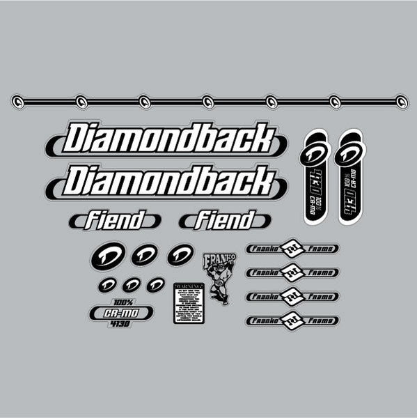 Set Decalcomanie Ruption BMX Anni 2000 – Stile Hacker Vecchia Scuola Per Restauro Bici Old School