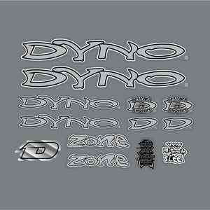 2000 DYNO - ZONE for blue frame decal set