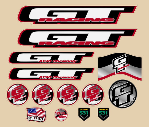 2000 GT BMX - Pro Series Team - decal set