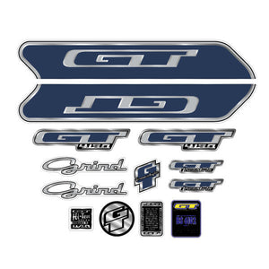 2001 GT BMX - Grind for Silver frame - decal set