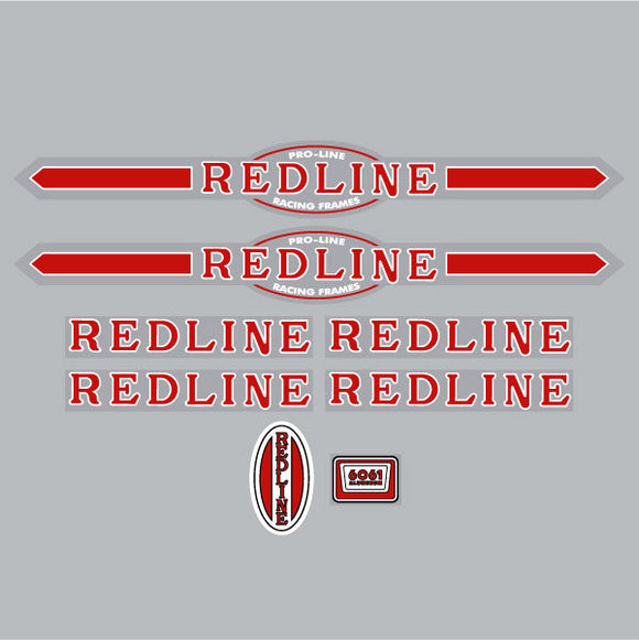 2019 Redline - Squareback decal set - for Black frame