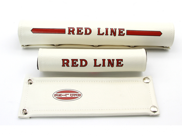 Redline -  Gen 1 Straight bar vinyl pad set white