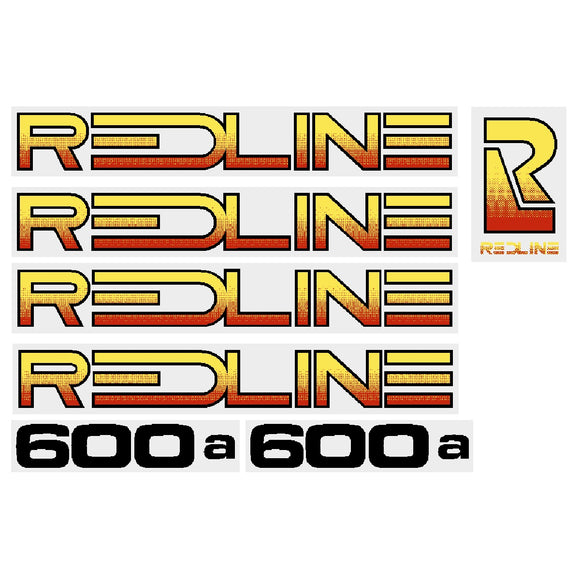 1983 Redline 600a decal set
