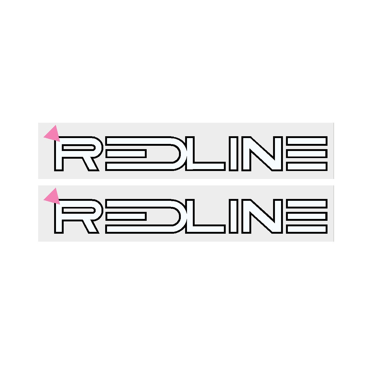 1985 Redline fork decals - white (catalog fork) | BMX Products USA