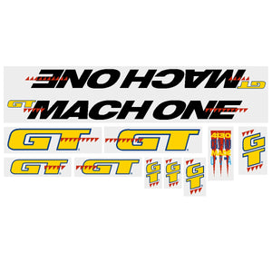 1990 GT BMX - Mach One - For green frame decal set