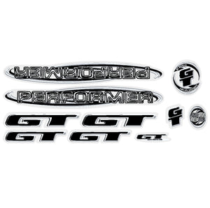 1999 GT BMX - Performer - for rainbow black frame decal set