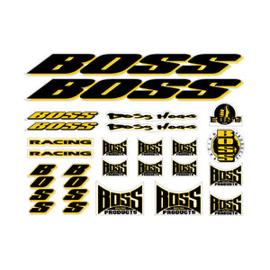 BOSS Racing - BOSS HOGG - black-yellow - decal set