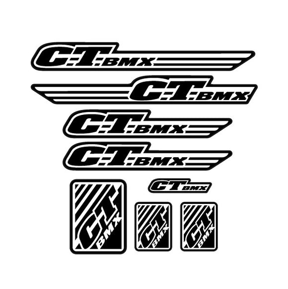 CT BMX - Craig Turner - on clear decal set