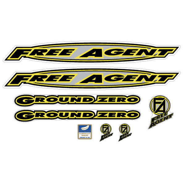 GRAVITYFREE ステッカー FreeAgent1998GroundZeroyellow-