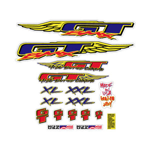 1994 GT BMX -  PRE Series XL & XXL - with Blue on Clear decal set