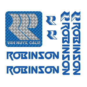 Robinson - Early Prism and die cut decal set - Blue