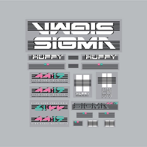 Huffy - SIGMA decal set