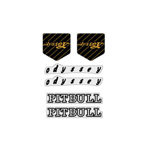 Odyssey - PITBULL brake decals in BLACK