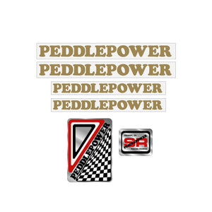 Peddlepower - Early GOLD decal set