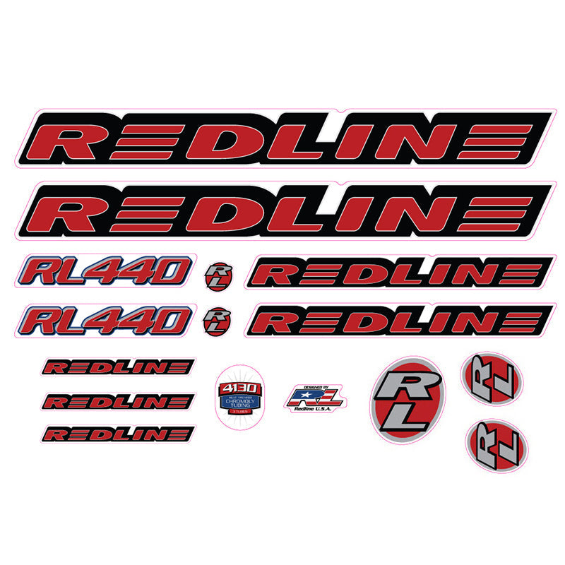 1998 Redline - RL440 for chrome frame - Decal set | BMX Products USA