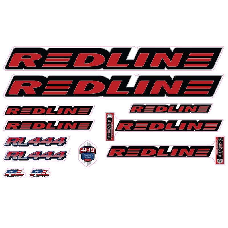 1999 Redline - RL444 for chrome frame - Decal set | BMX Products USA