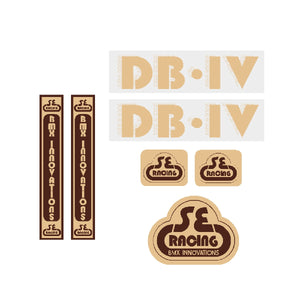 SE Racing - DB-IV decal set - tan/brown