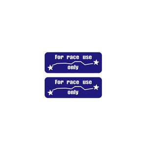SUN - For Race use only decals