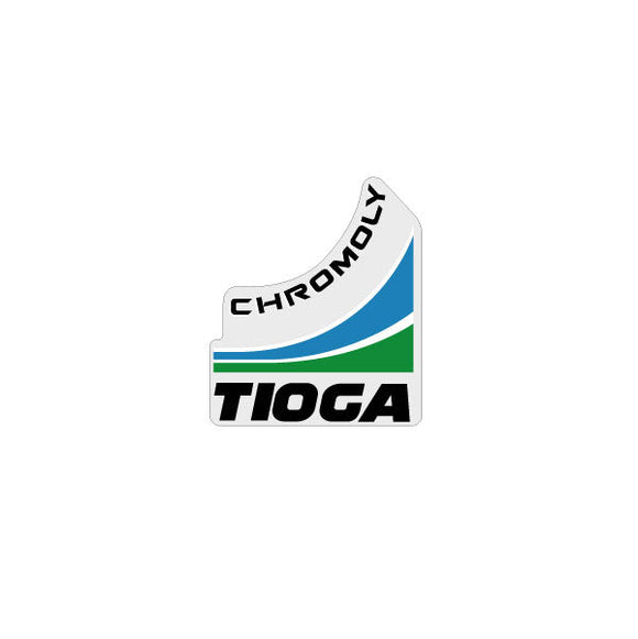 Tioga - Chromoly Freestyle post and bar decal - black text