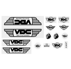 VDC frame set decals - on clear