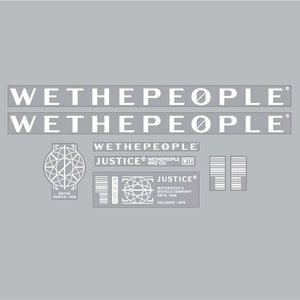2001 We the People - Justice Black frame decal set