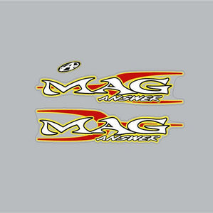 Answer - Mag - Red & Yellow fork decal set  - Bmx Products AU
