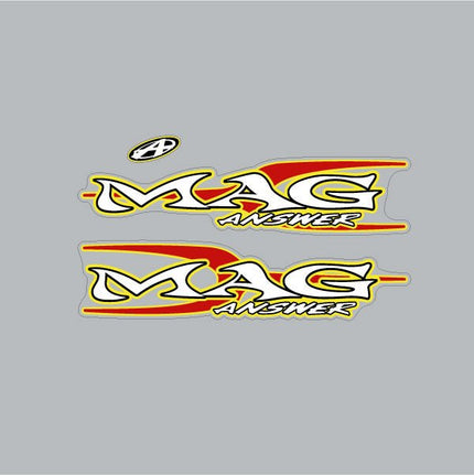Answer - Mag - Red & Yellow fork decal set  - Bmx Products AU