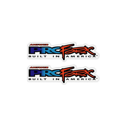 Answer - Pro Forx - Blue & Orange Fade fork decal set  - Bmx Products AU