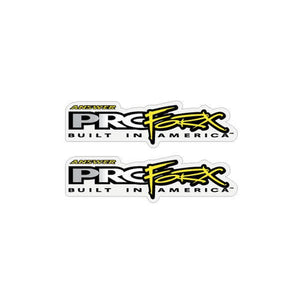 Answer - Pro Forx - Silver, White & Yellow fork decal set  - Bmx Products AU