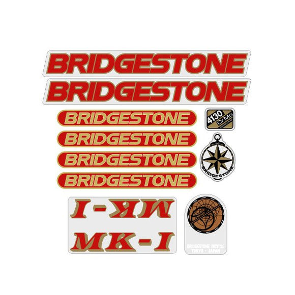Bridgestone - MKI RED decal set