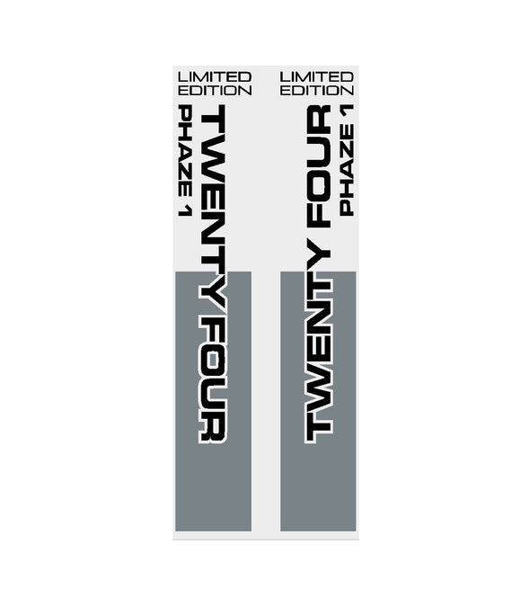CW - PHAZE 1 Limited Edition - seat mast decal - black/grey