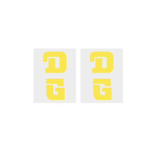 DG - seat mast decals pair - yellow
