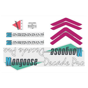 1987 Mongoose - Decade Pro decal set