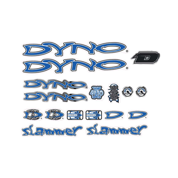 2000 DYNO - Slammer decal set - for yellow frame