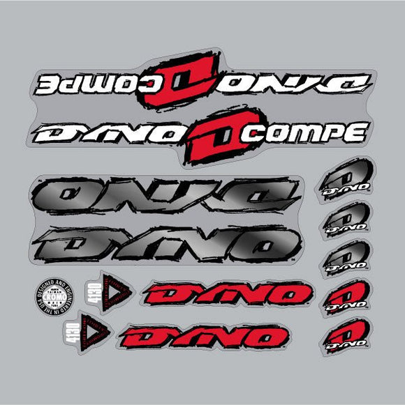 1993 DYNO - COMPE decal set for Orange frame | BMX Products USA