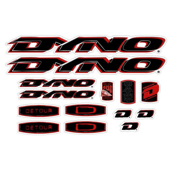 1998 DYNO - Detour decal set  for chrome frame
