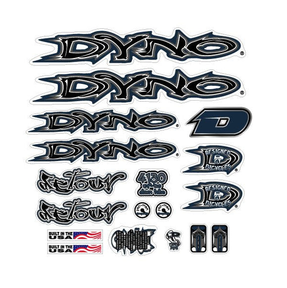 DYNO - 1999 DETOUR decal set for brown frame
