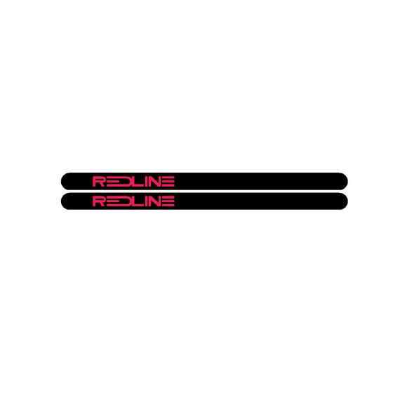 Redline Gen 3 Black with Fluoro Pink LARGE logo - Flight crank decal set