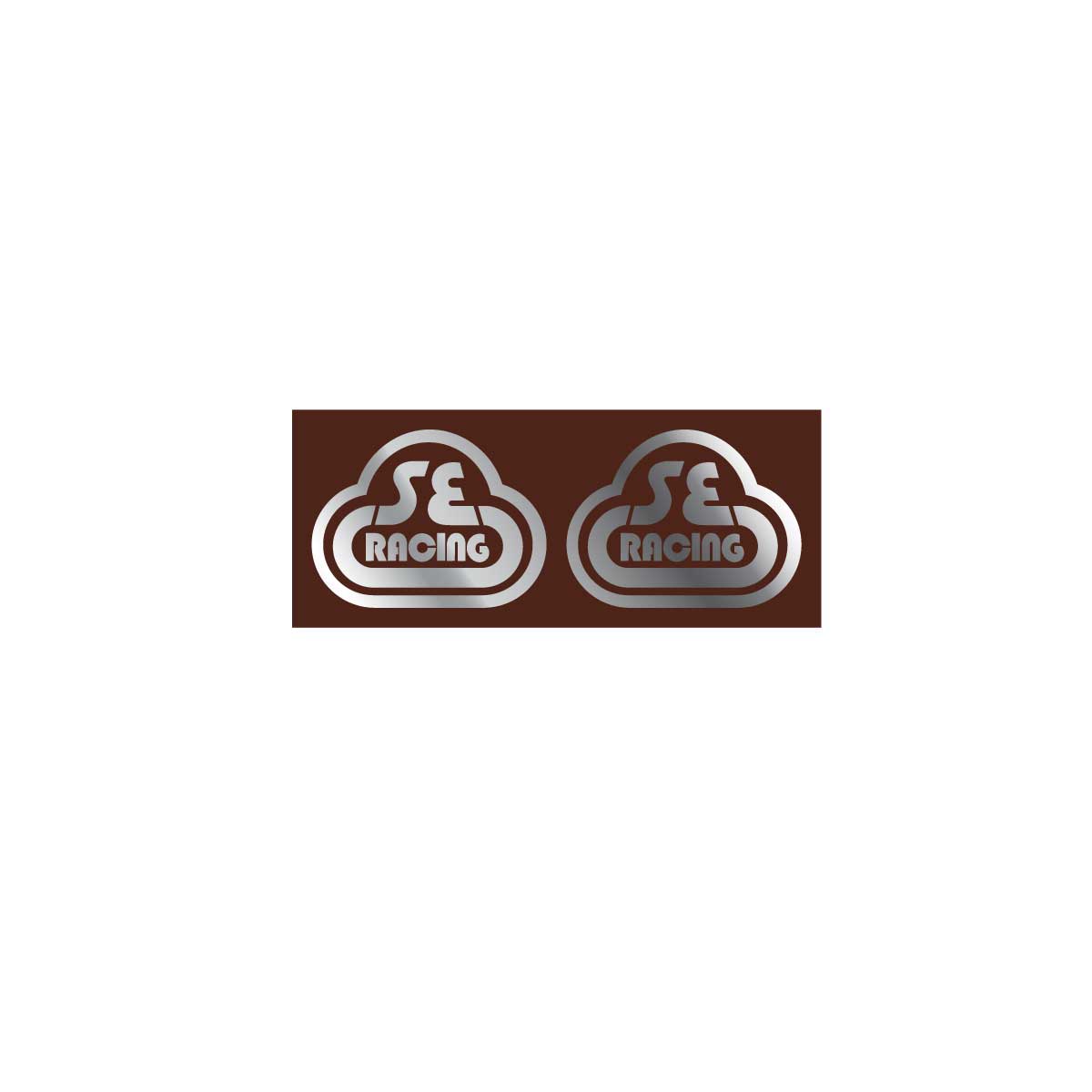 SE Racing - Seat tube decal - brown on chrome | BMX Products USA