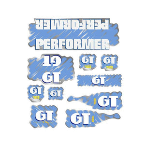 1988 GT BMX - Performer decal set for Pink frame - on Chrome | BMX