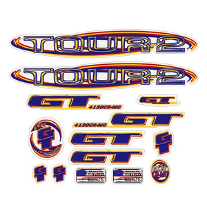 GT - 1999 TOUR 2 decal set - CUSTOM COLOR