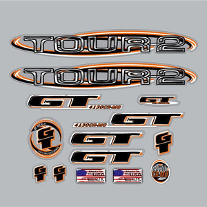 GT - 1999 TOUR 2 decal set - for Chrome frame