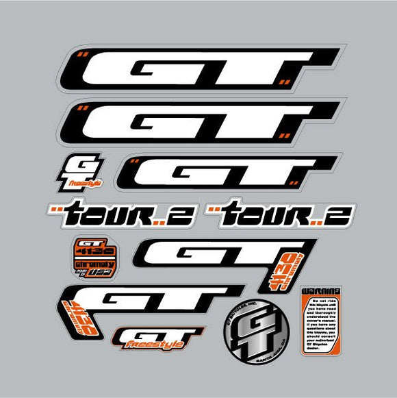 GT - 2000 - Tour 2 - decal set - Red frame