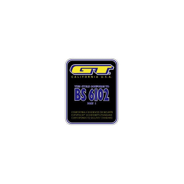 GT BMX バイク BS 6102 青 GT - 90's BS 6102 - seat tube decal | BMX Products USA