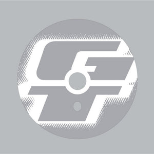 GT - 90's Sprocket decal - white on clear
