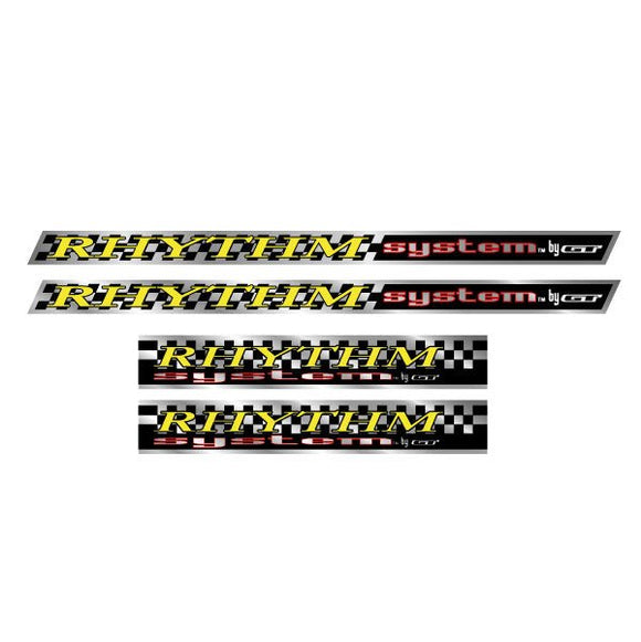 GT bmx - Checkers Rhythm System rim & Hub decals