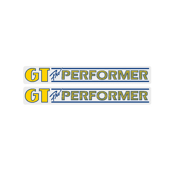 GT BMX - Pro Performer (US Made) Fork decals - clear - New School Retro