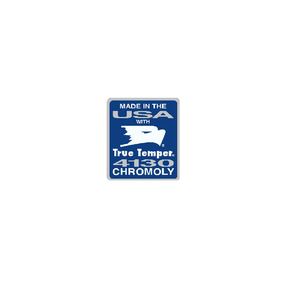 GT BMX - True Temper 4130 - seat tube decal - blue
