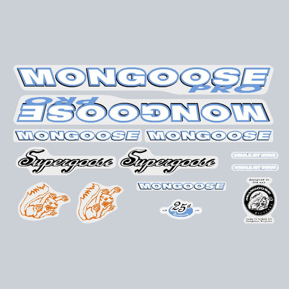 Mongoose - 1999 Supergoose Pro Decal set for copper frame