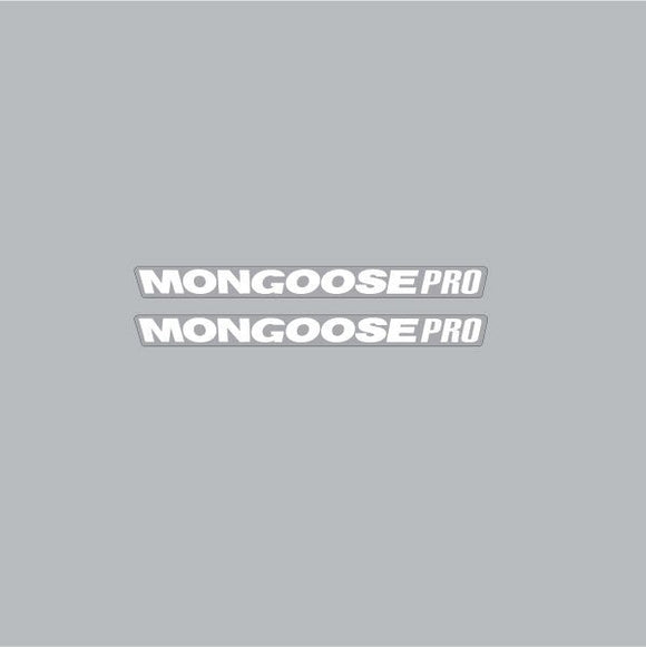 Mongoose PRO - Mid school Crank WHITE decals